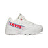 Sneakers bianche con dettaglio traforato e logo laterale Levi's, Donna, SKU k232000101, Immagine 0